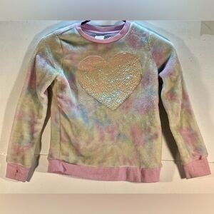WONDER NATION - Sequin Heart Sweatshirt